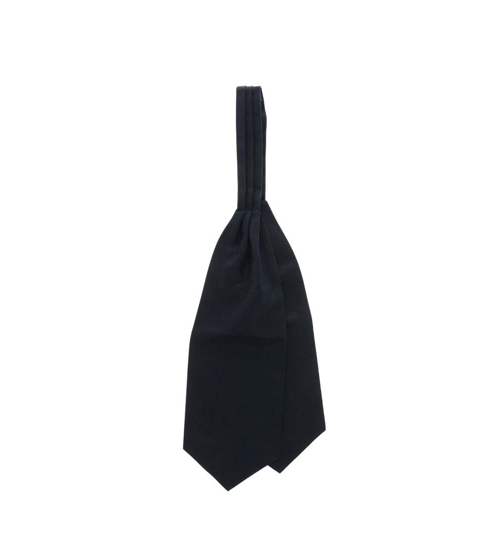 Blue Ascot Ruche Tie 1