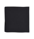 Black Solid Pocket Square 1