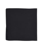 Black Solid Pocket Square 1