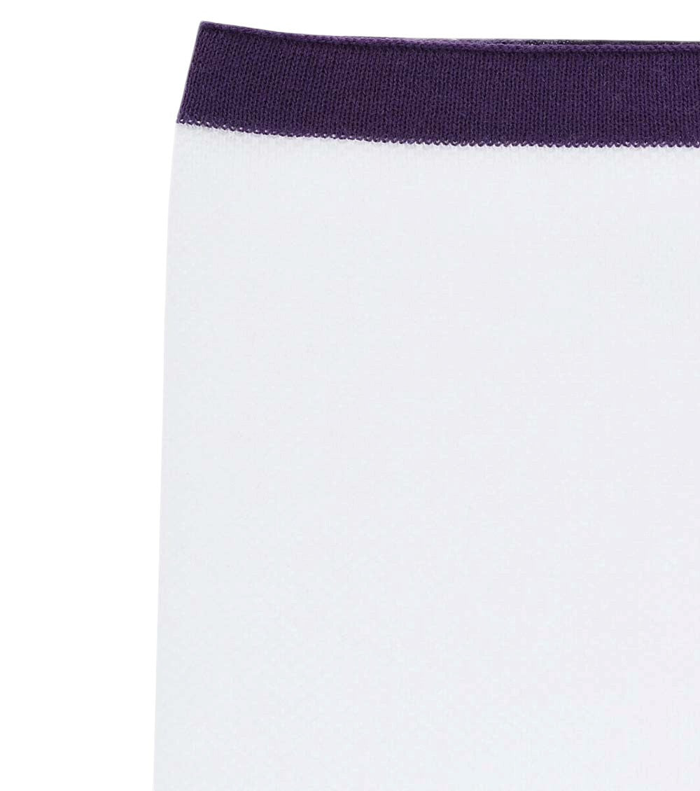 White Embroidered Logo Pocket Square 3