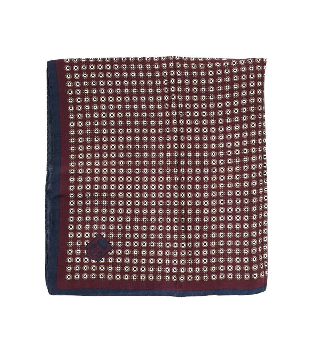 Maroon Printed Pocket Square 1