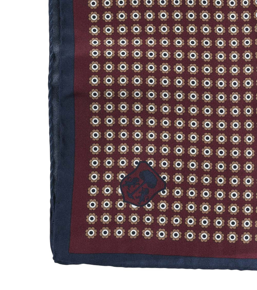 Maroon Printed Pocket Square 2