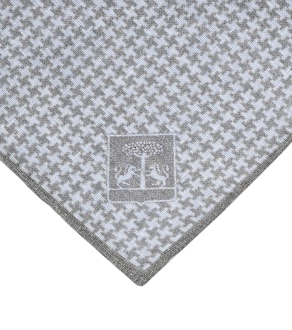 Grey Houndstooth Pocket Square 3