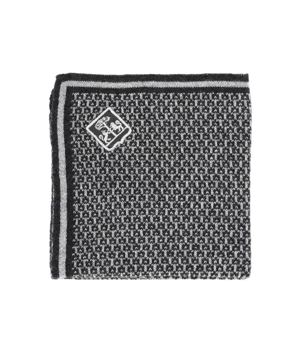 Black Logo Pocket Square 1