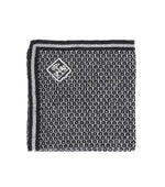 Black Logo Pocket Square 1