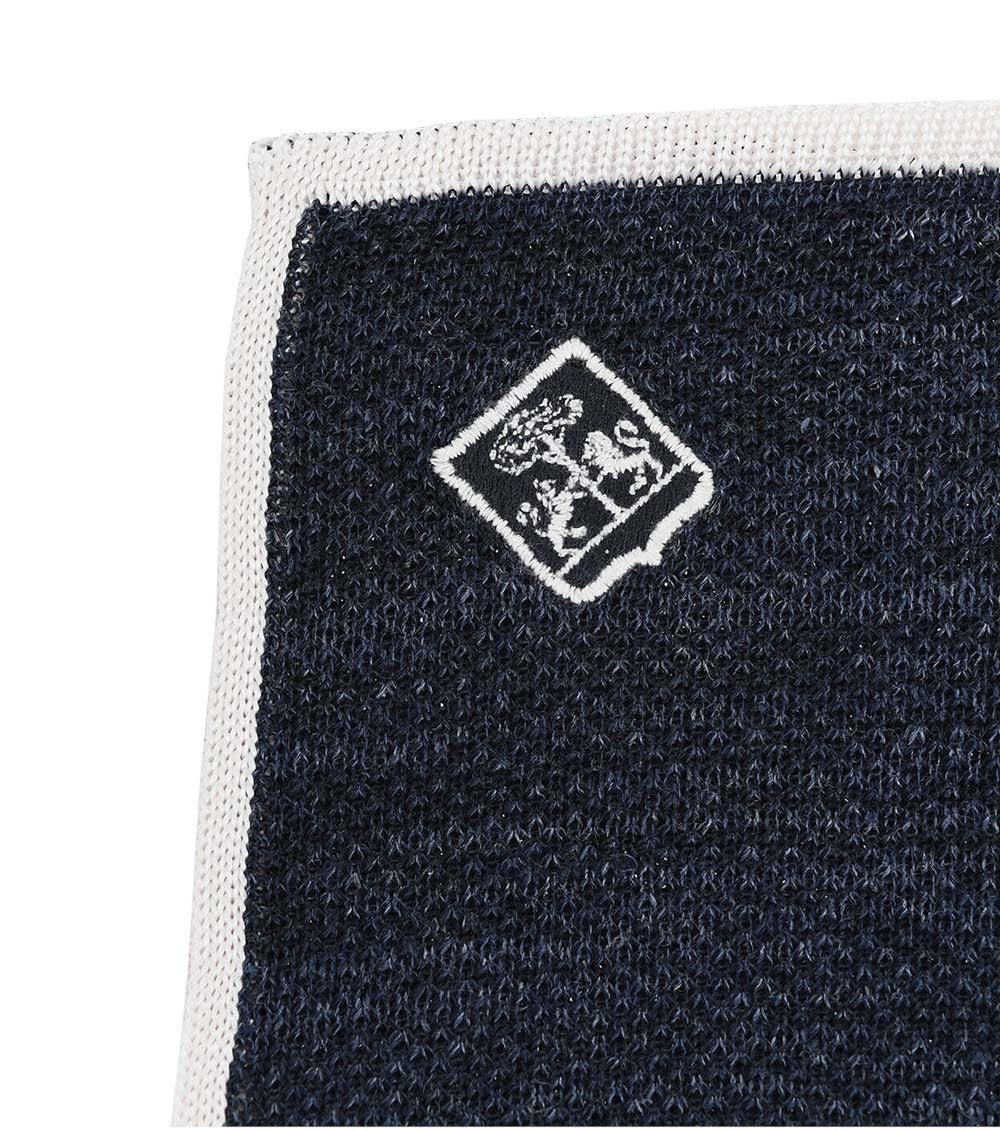 Blue Logo Pocket Square 2