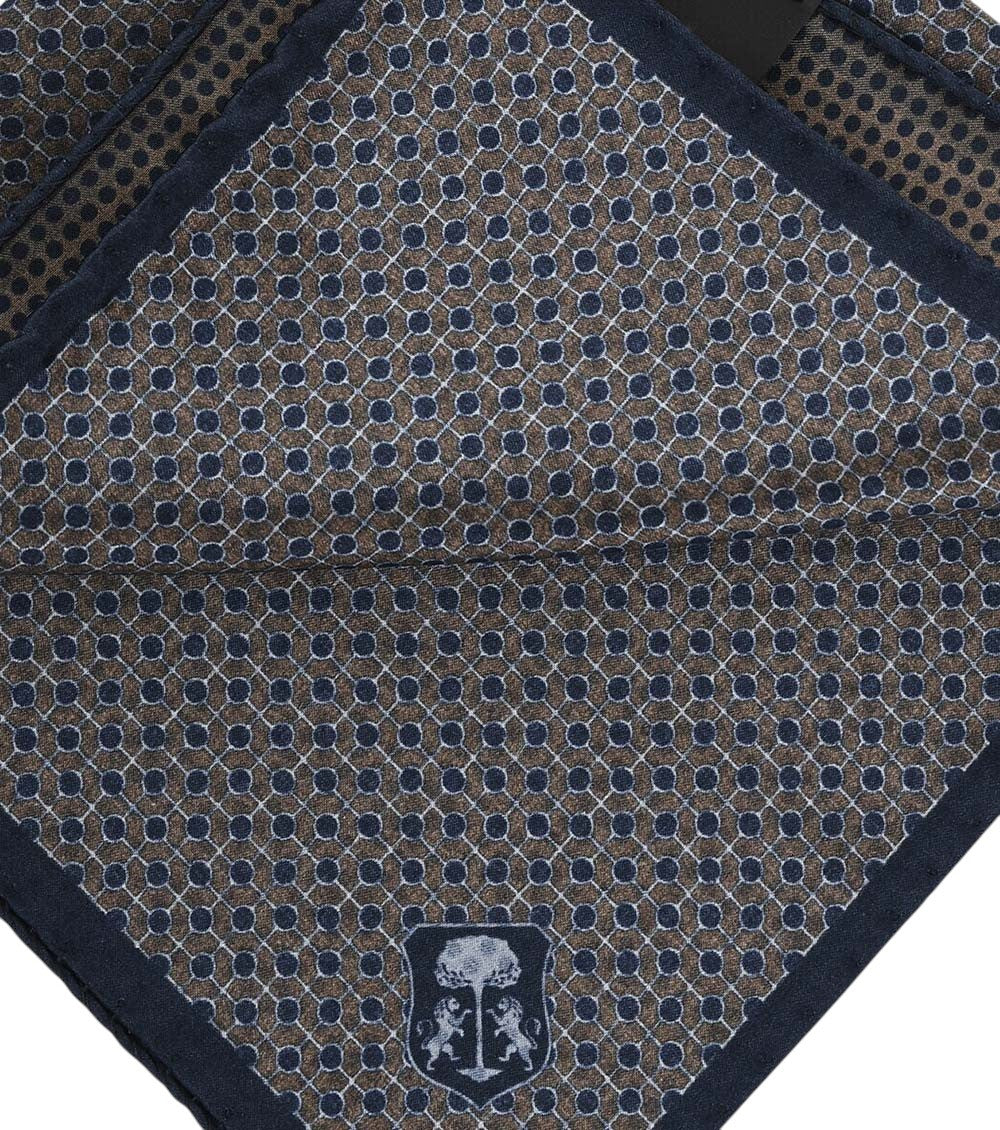 Blue Polka Dot Pocket Square 3