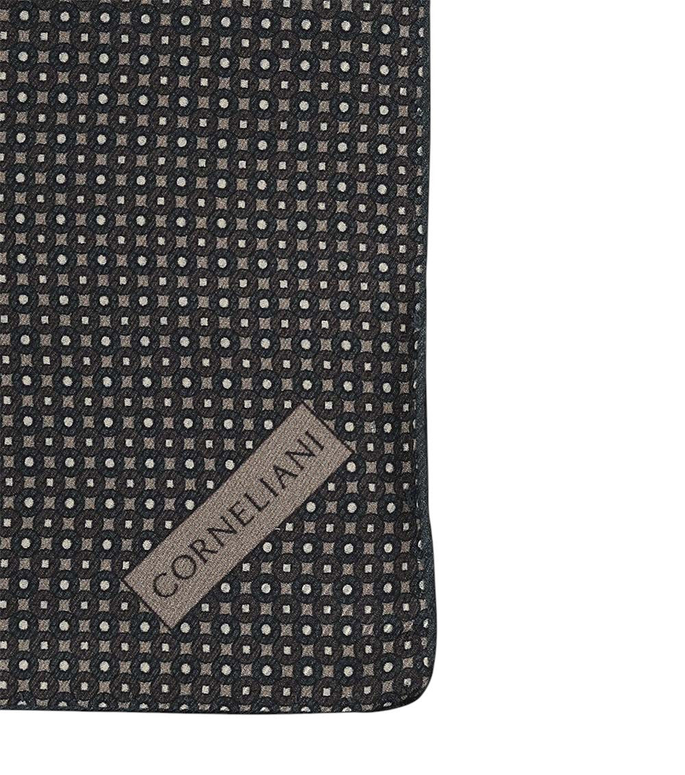 Dark Green Printed Pocket Square 2
