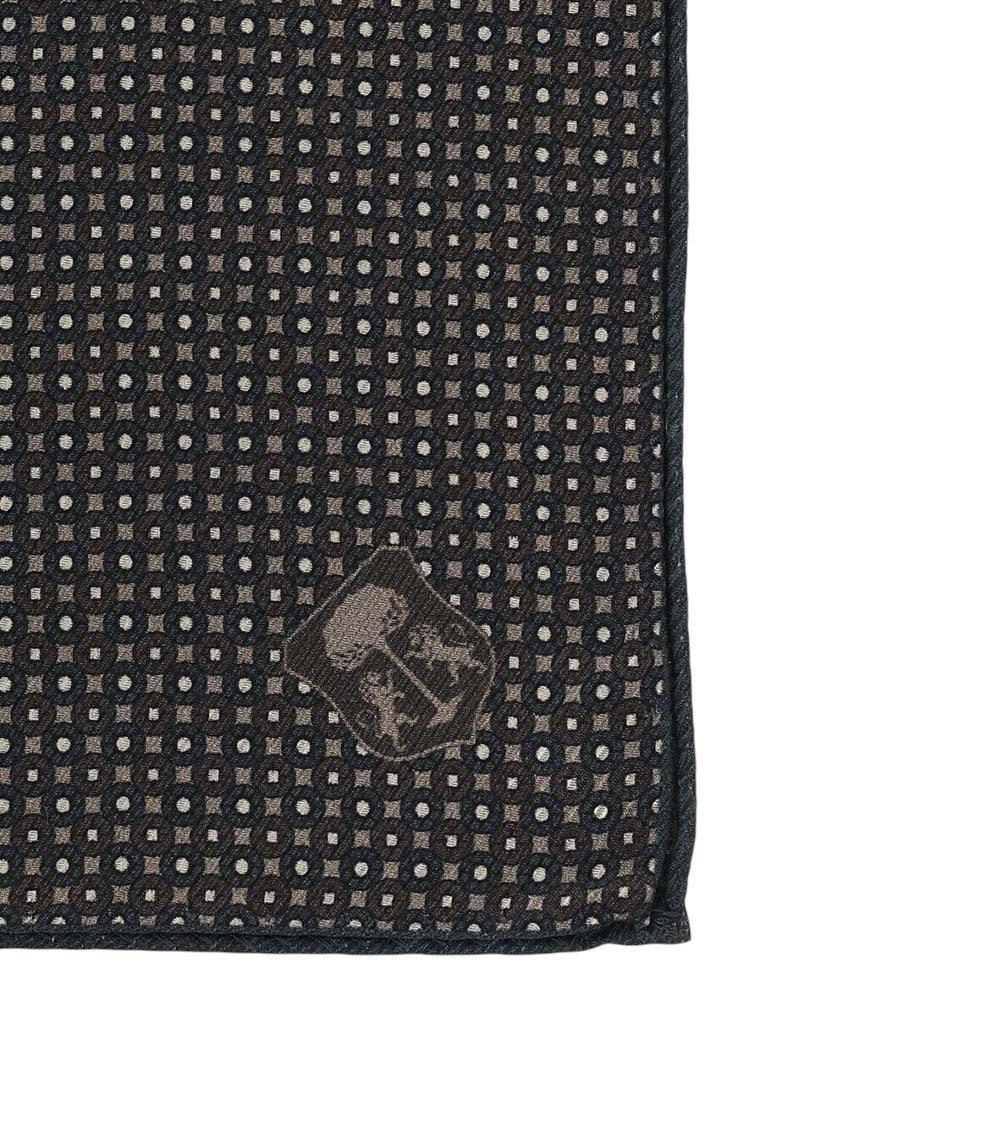 Dark Green Printed Pocket Square 3