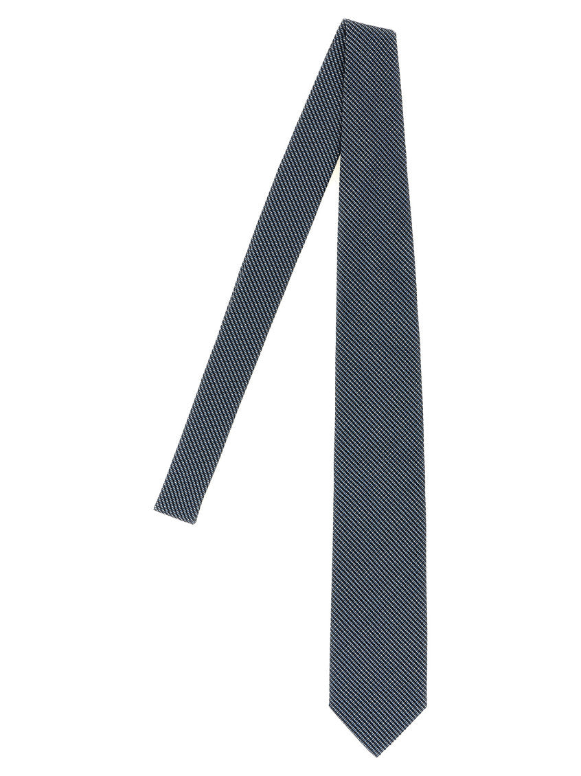 Blue Geometric Pattern Tie 1
