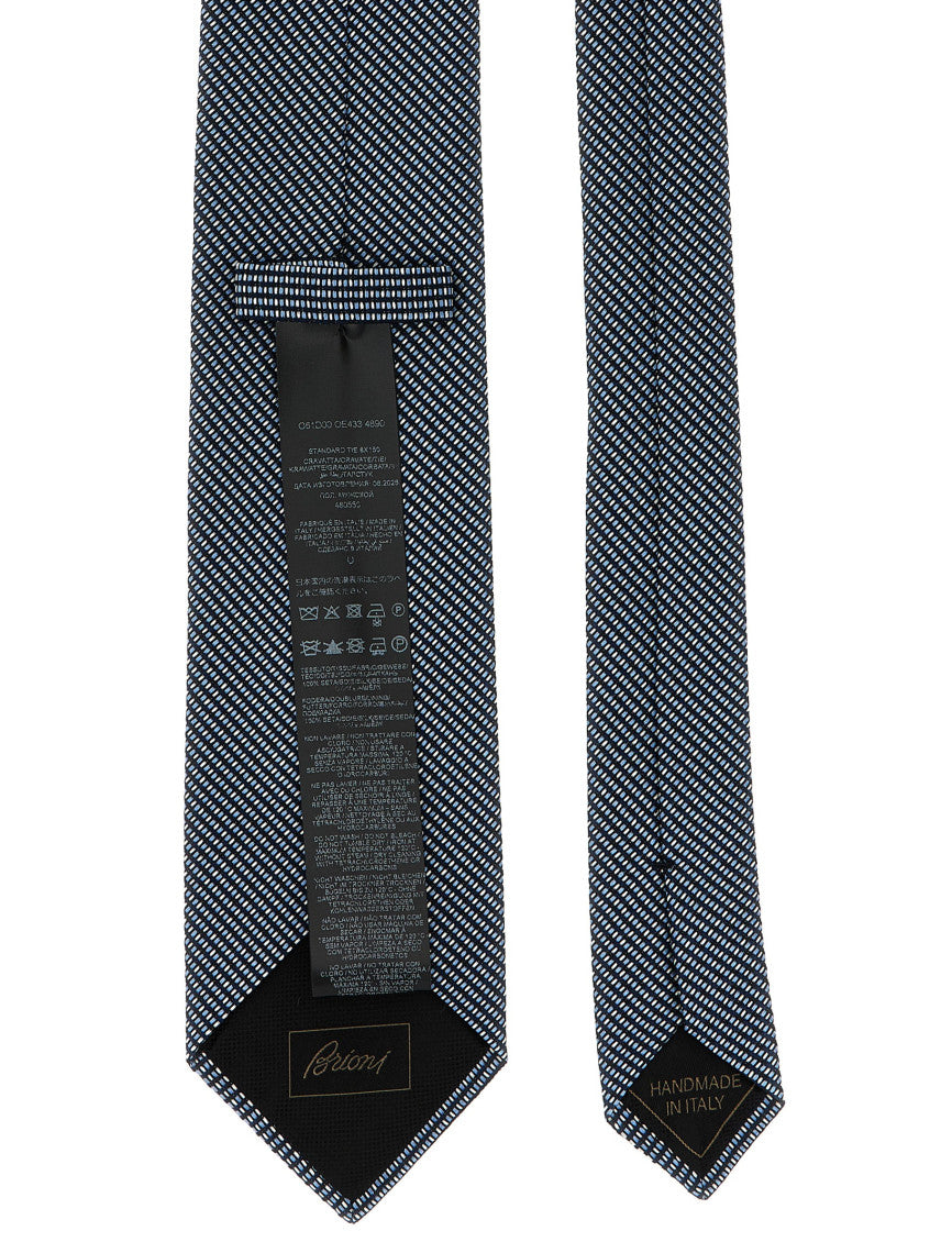 Blue Geometric Pattern Tie 2