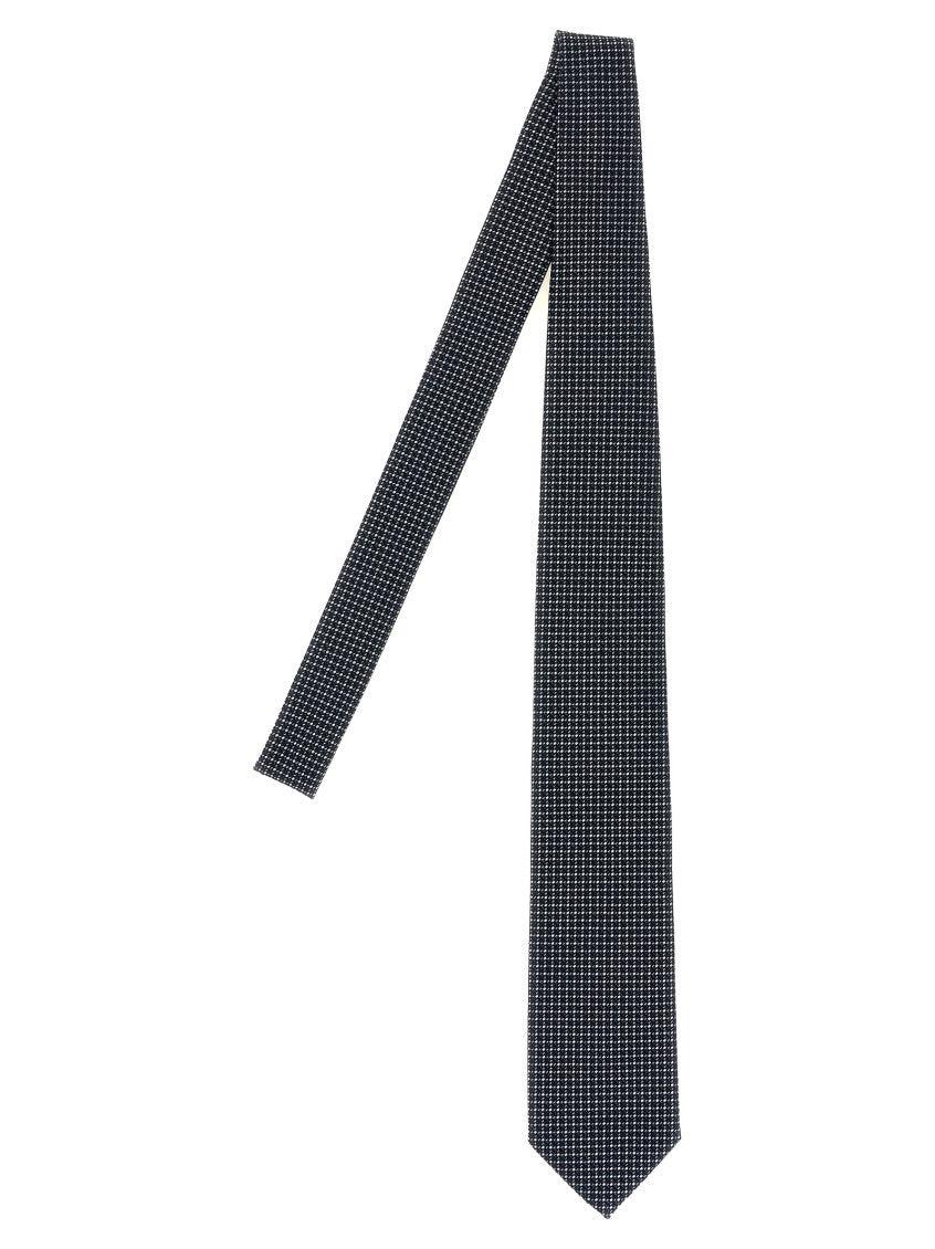 Blue Geometric Pattern Tie 1