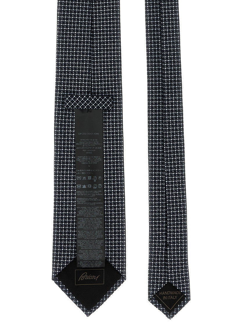 Blue Geometric Pattern Tie 2