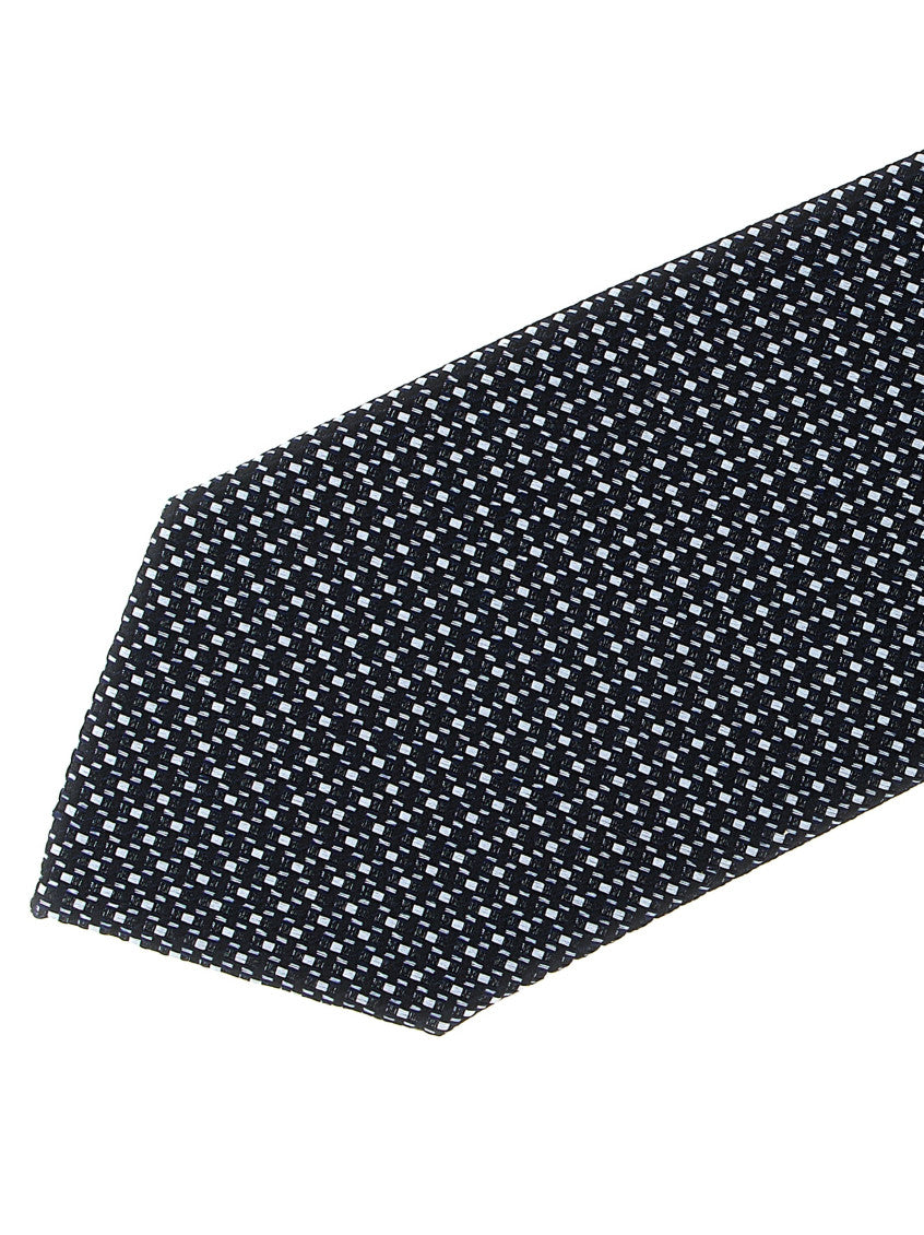 Blue Geometric Pattern Tie 3