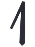 Blue Herringbone Polka Dot Tie 1