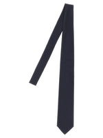 Blue Herringbone Polka Dot Tie 1