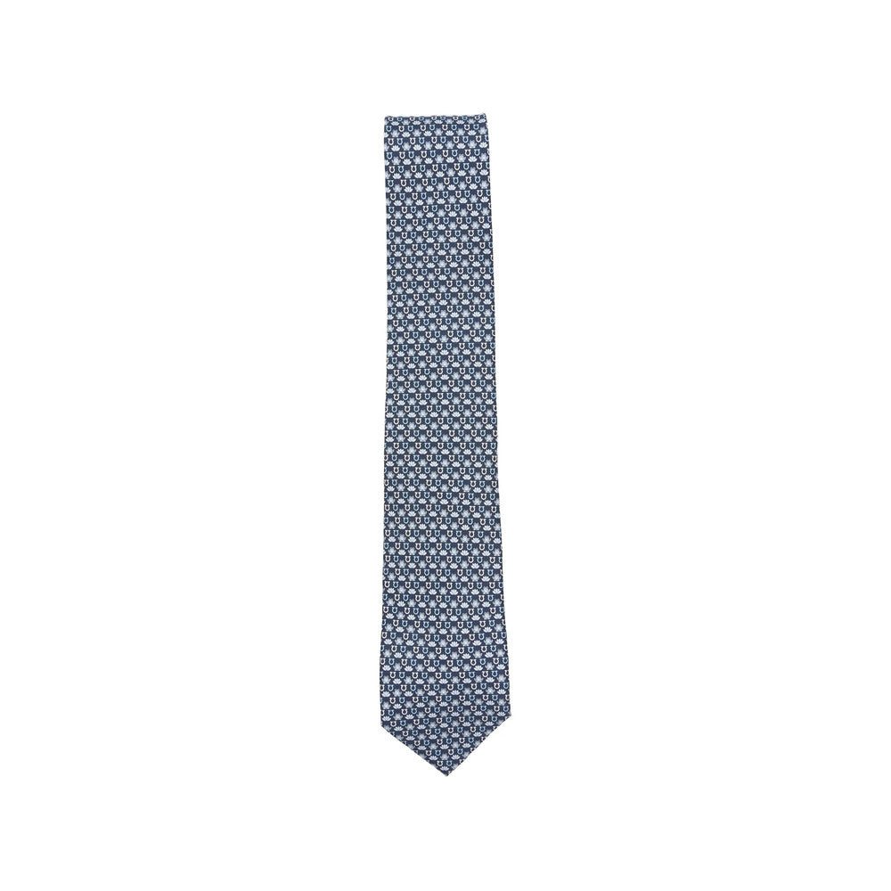 Navy Blue Gancini Tie 1