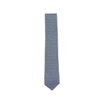 Navy Blue Gancini Tie 1
