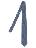 Navy Blue Geometric Pattern Tie 1
