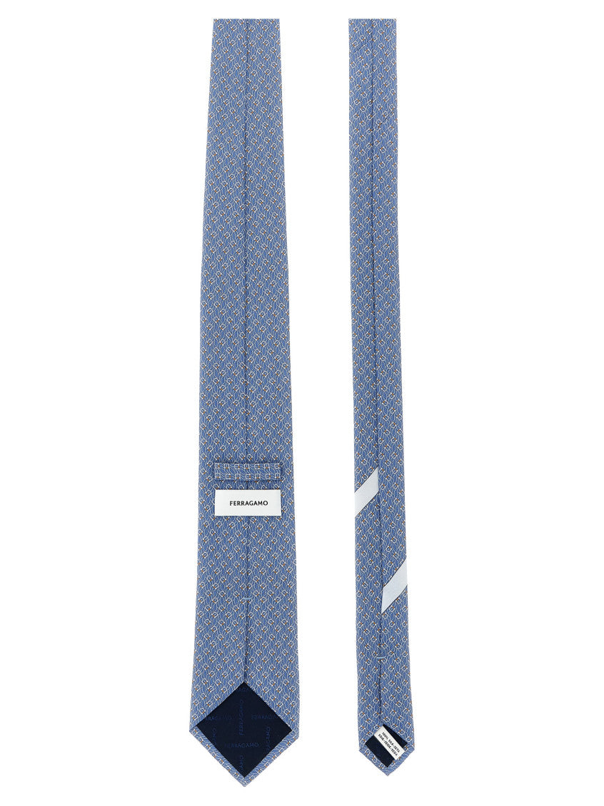 Blue Tetris Printed Tie 2