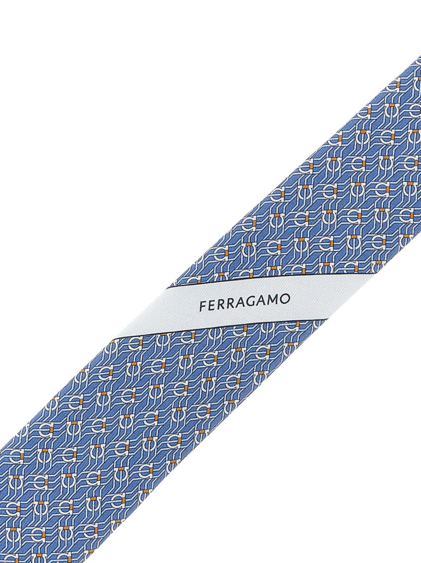 Blue Tetris Printed Tie 3