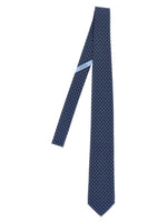 Blue Tetris Pattern Tie 1