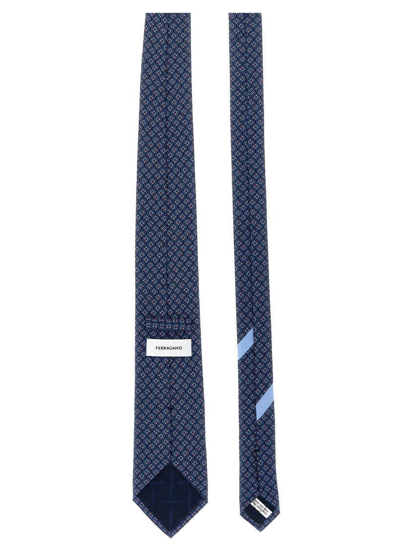 Blue Tetris Pattern Tie 2