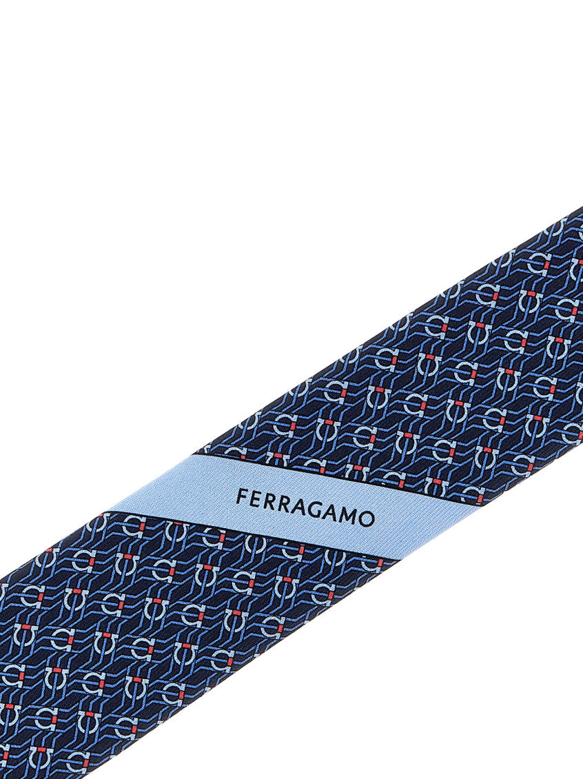 Blue Tetris Pattern Tie 3
