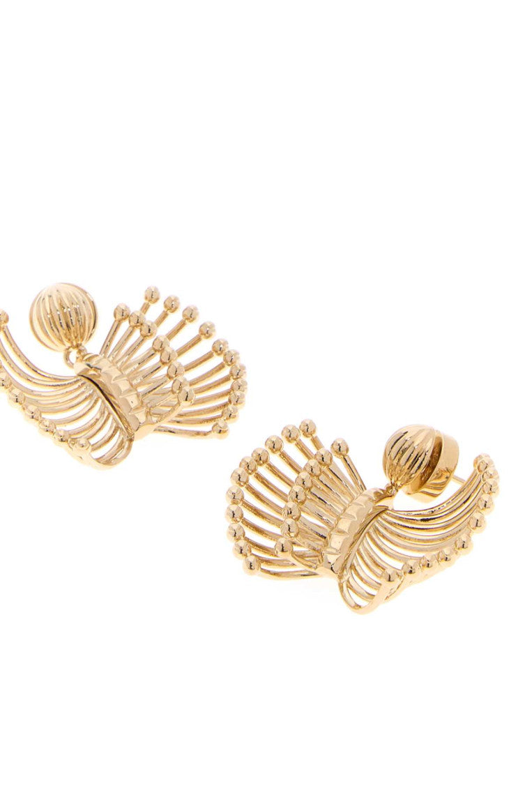 Golden Metal Earrings 2