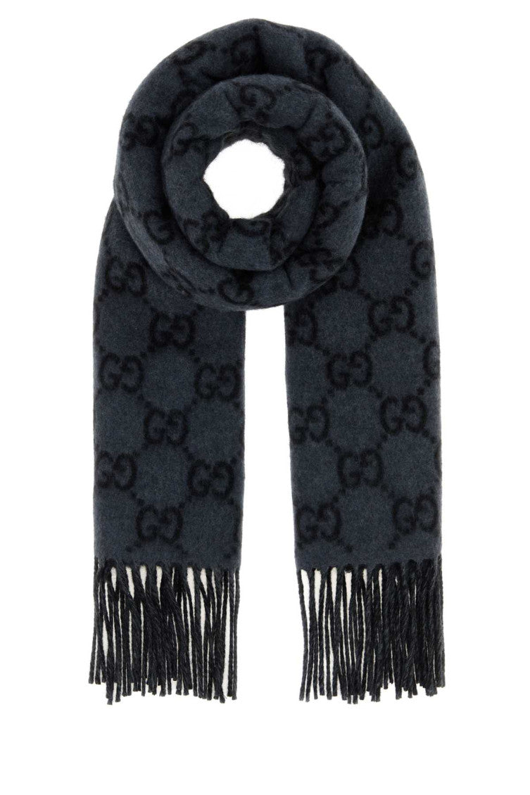 Dark Grey Logo Scarf 1