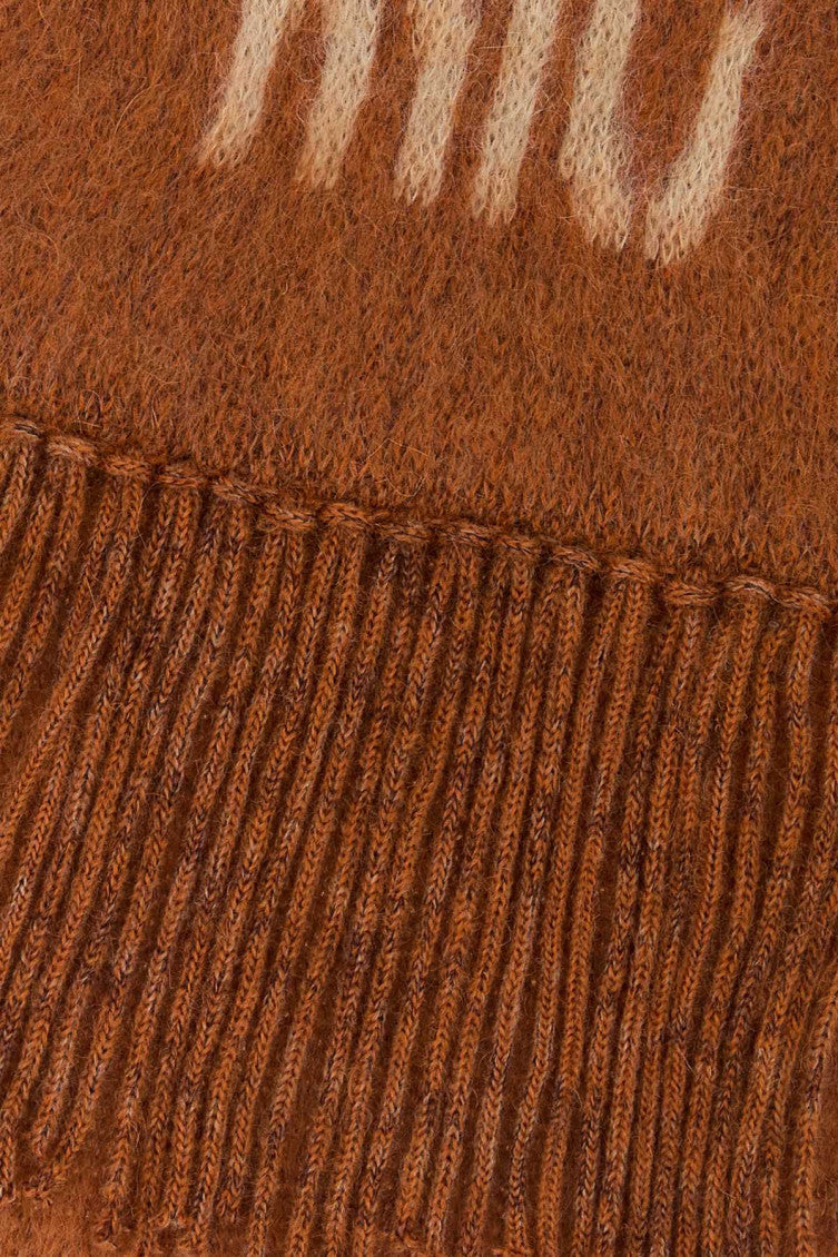 Brown Logo Scarf 2