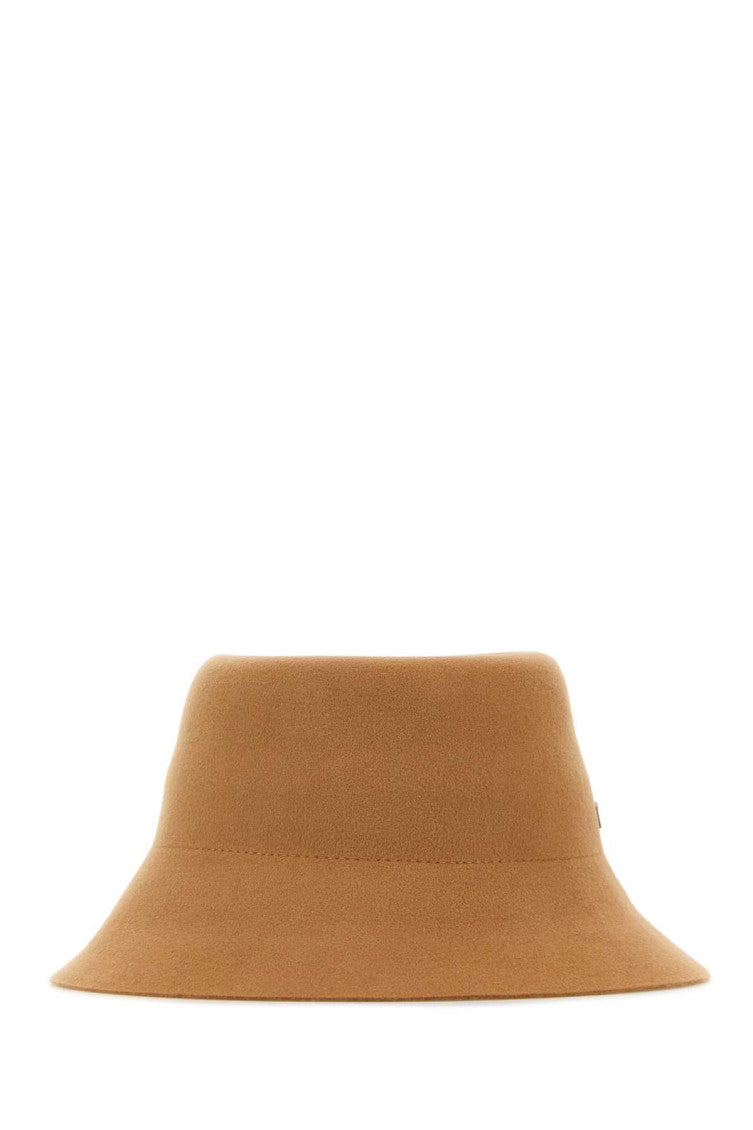 Camel Brown Wool Bucket Hat 1