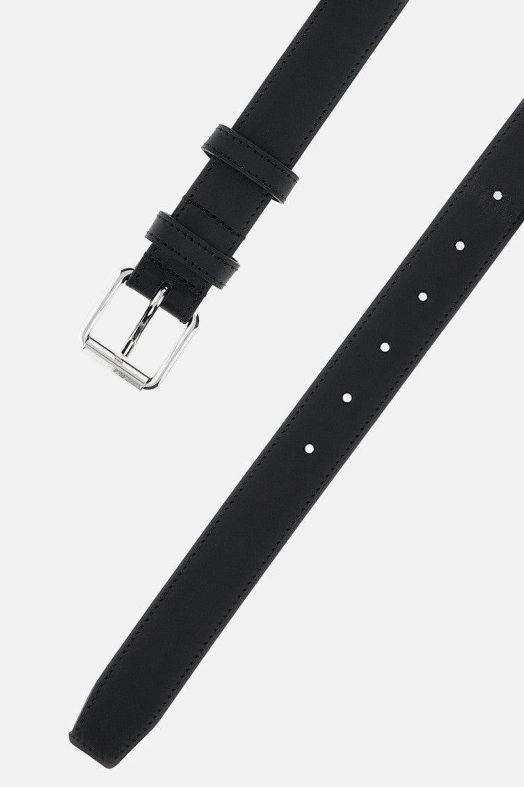 Black Logo Buckle Belt 2