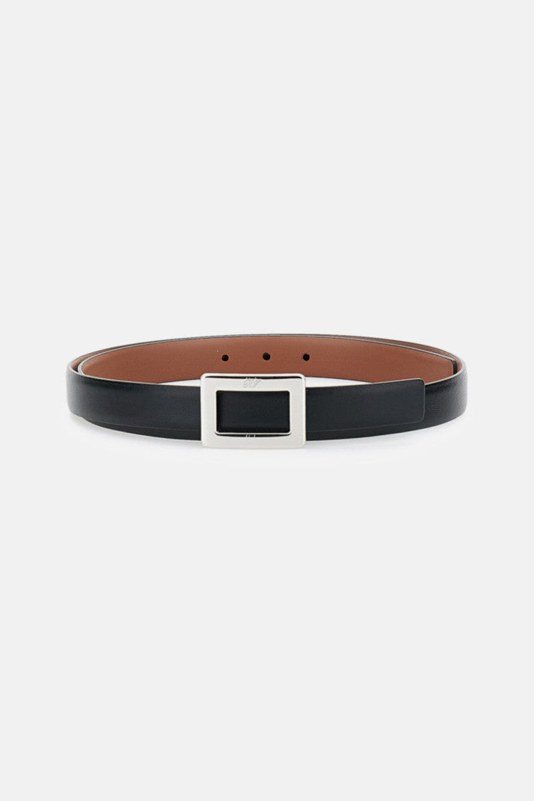 Black Logo Buckle Belt 1