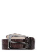 Dark Brown Textured Belt 1