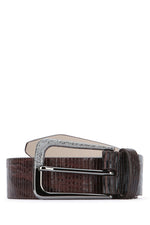 Dark Brown Textured Belt 1