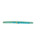 Light Blue Skinny Eyelet Embellished Belt 1