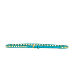 Light Blue Skinny Eyelet Embellished Belt 1