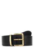 Black Buckle Solid Belt 1