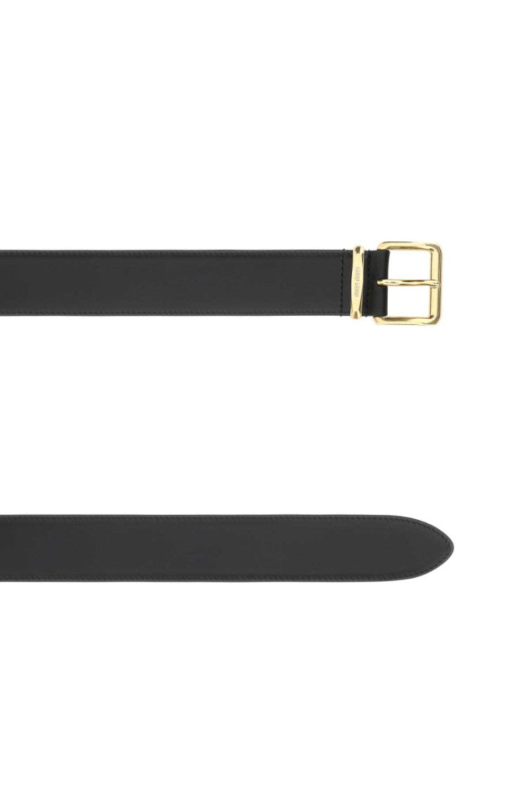 Black Buckle Solid Belt 2