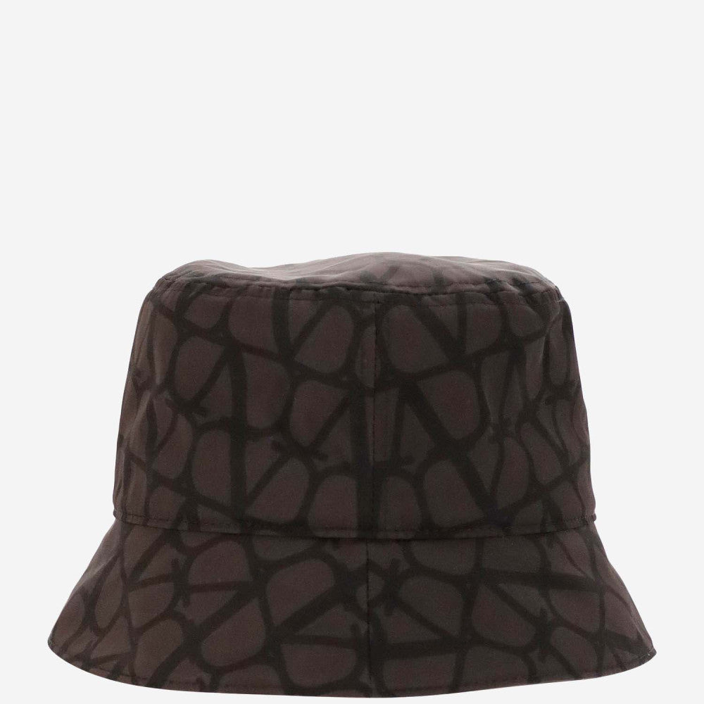 Dark Brown ICONOGRAPHE TOILE BUCKET HAT 3