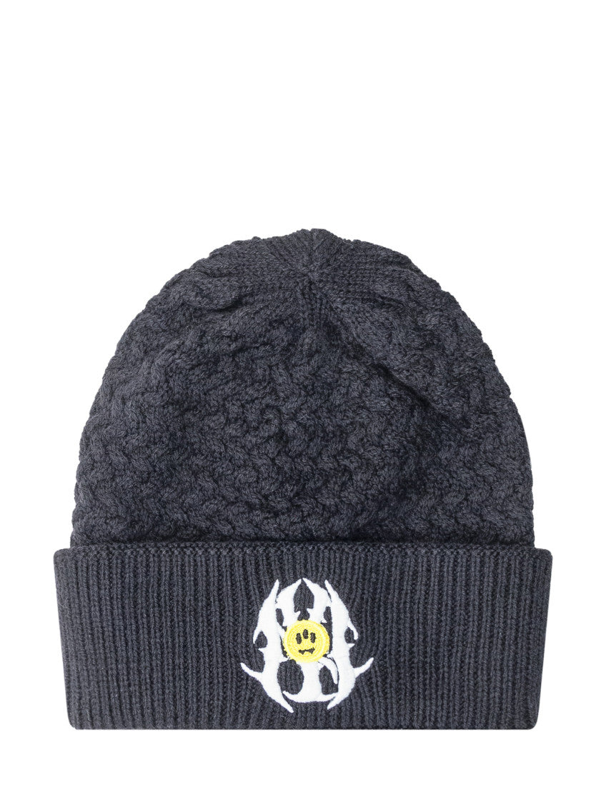 Black Logo Beanies Hat 1