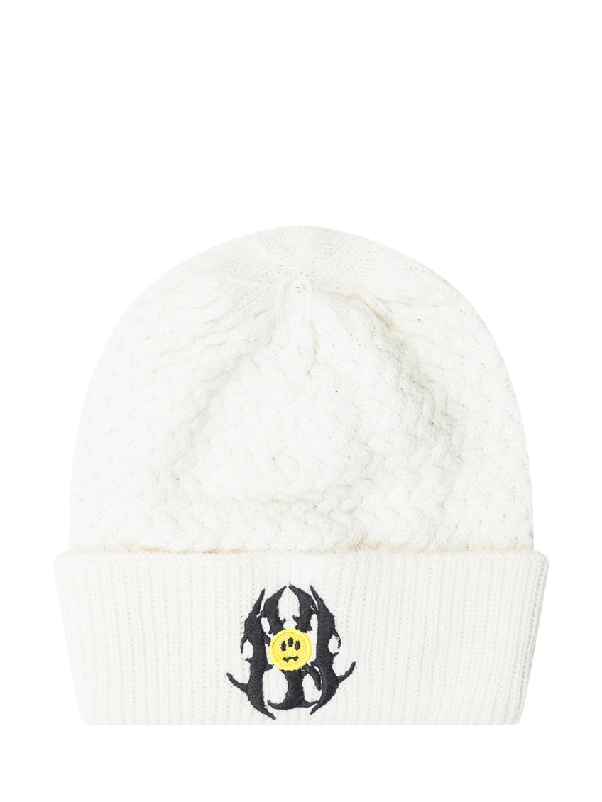 White  Logo Beanies Hat 1