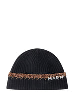 Black Logo Beanie Hat 1