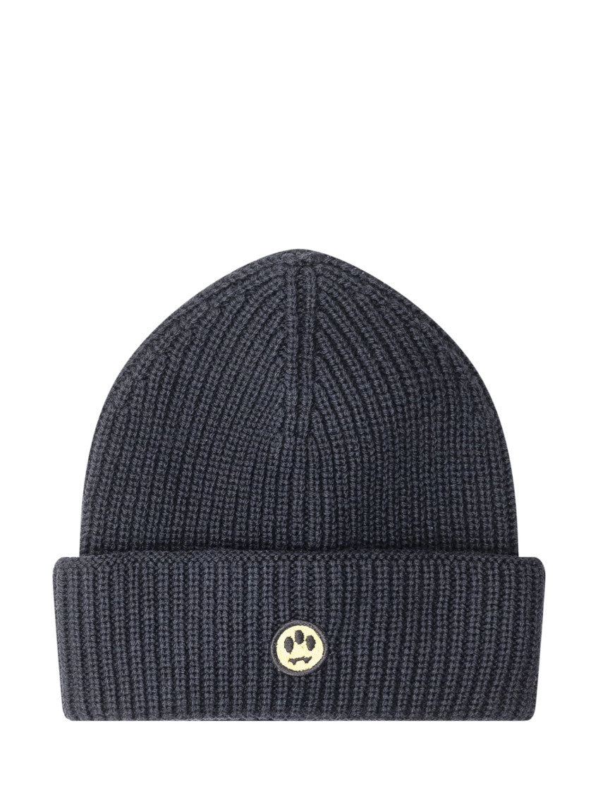 Black Logo Beanie Hat 1
