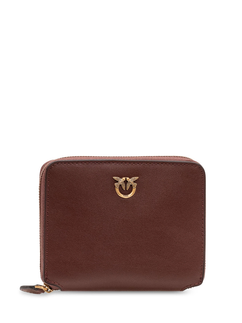 Maroon Logo Solid Wallet 1