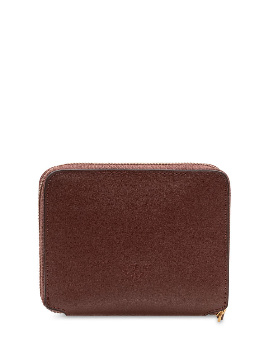 Maroon Logo Solid Wallet 2