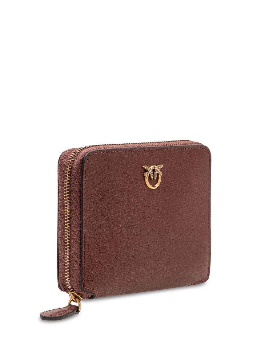 Maroon Logo Solid Wallet 3