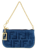 Blue Signature FF Logo Charms Pochette 1