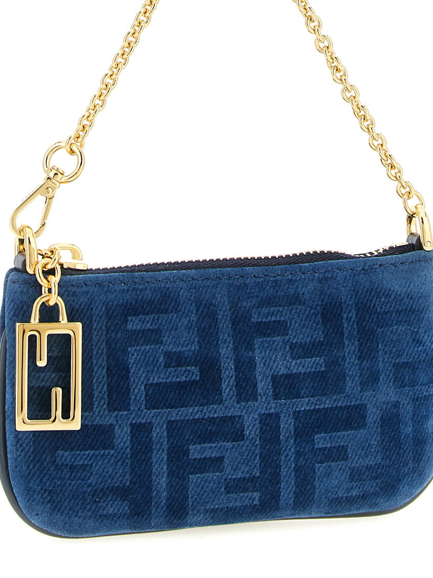 Blue Signature FF Logo Charms Pochette 3